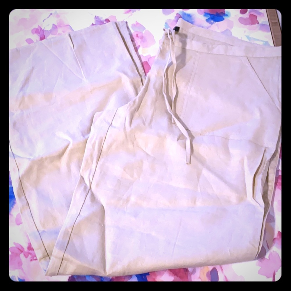 Venus Wide Leg Linen Beach Pants